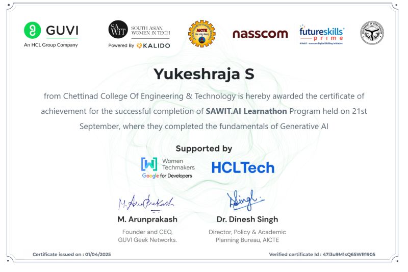 GUVI SAWiT.AI Learnathon